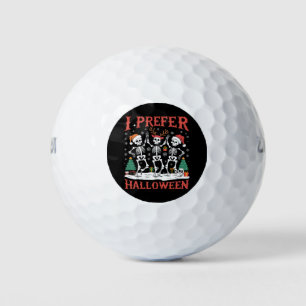 Balles De Golf Vacances Noël laid Je préfère Halloween Noël