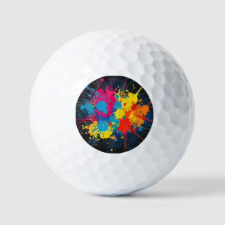 Balles De Golf Valeur motif Splatter Golf Balls