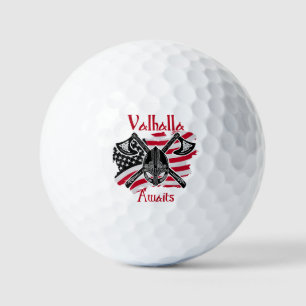 Balles De Golf Valhalla Await - Drapeau américain