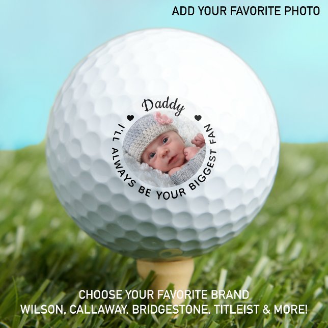 Balles De Golf Ventilateur - DADDY - Fête des pères photo personn (Créateur téléchargé)