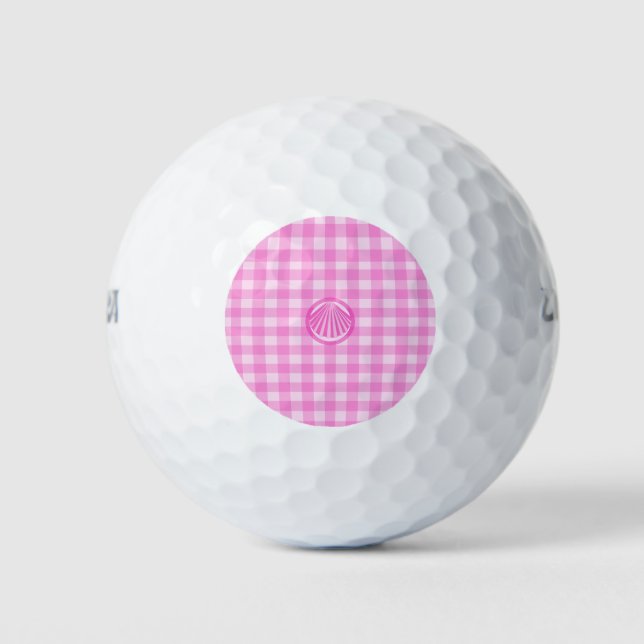Balles De Golf Vérificateurs roses avec coque de mer- (Devant)