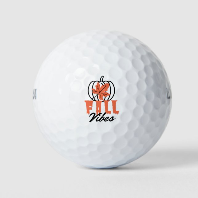 Balles De Golf Vibes d'automne (Devant)