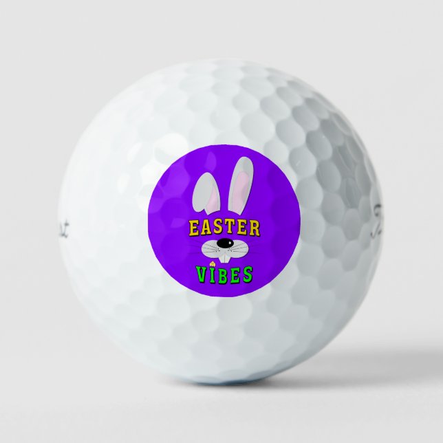 Balles De Golf Vibes de Pâques (Recto)
