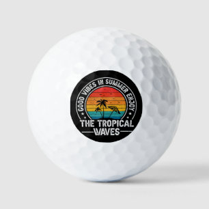 Balles De Golf Vibes estivales tropicales