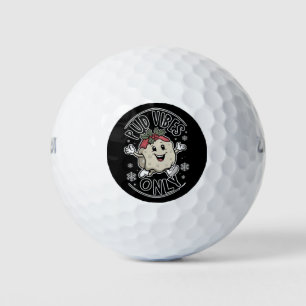 Balles De Golf Vibes Pud Seulement Funny Noël