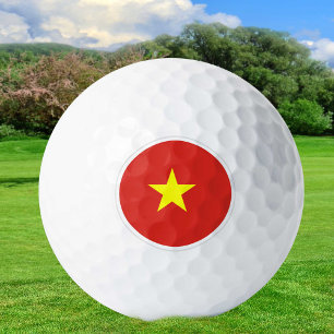 Balles De Golf Viêt Nam Golf Balls, drapeau vietnamien / Patriote