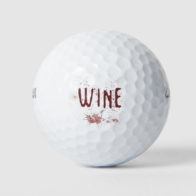 Balles De Golf Vin (Devant)