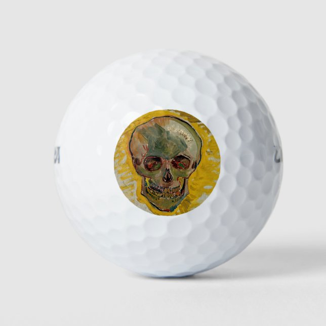 Balles De Golf Vincent van Gogh - Crâne 1887 #2 (Devant)