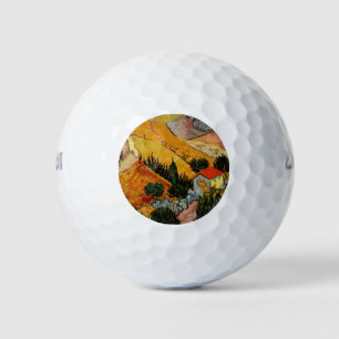 Balles De Golf Vincent van Gogh - Paysage, Maison et Plowman