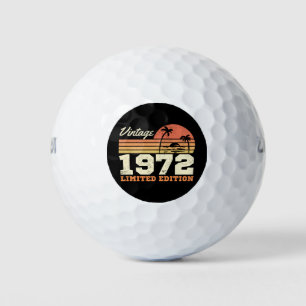 Balles De Golf Vintage 1972 52e anniversaire