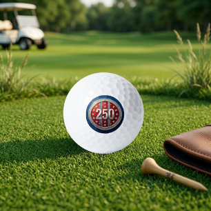 Balles De Golf Vintage America 250 ans étoiles et bandes patrioti