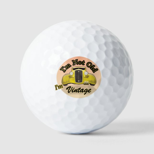 Balles de golf vintage - Option qualité (Recto)