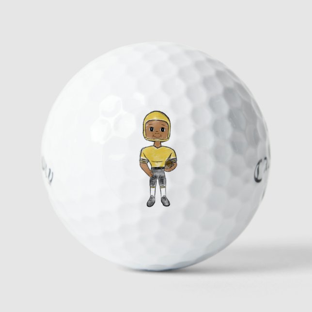 Balles De Golf vintage retro football (Recto)