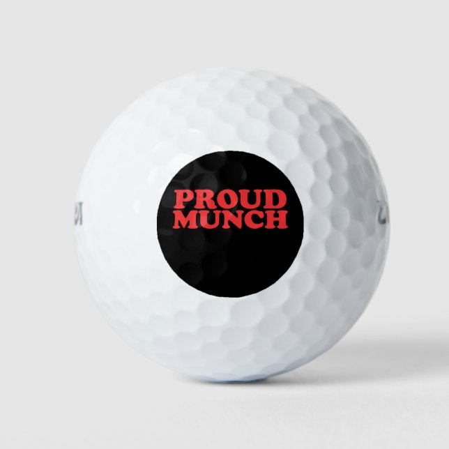 Balles De Golf Vintage rétro Munch Fière (Devant)
