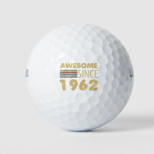 Balles De Golf Vintage stupéfiant 1962 60e anniversaire