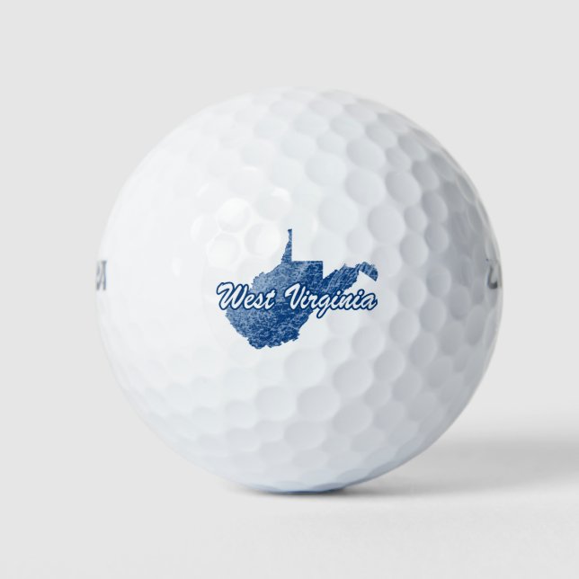 Balles De Golf Virginie-Occidentale (Devant)