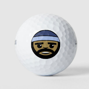 Balles De Golf Visage de rap