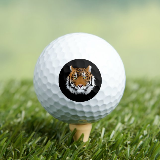 Balles de golf visage de tigre (T-shirt Insitu)