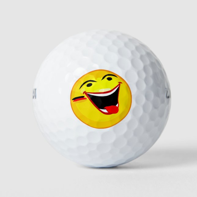 Balles De Golf Visage drôle (Devant)