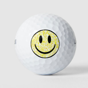 Balles De Golf Visage souriant éclaboussé