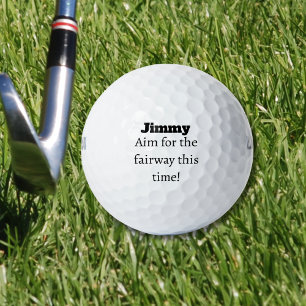 Balles De Golf Viser le Couloir Nom