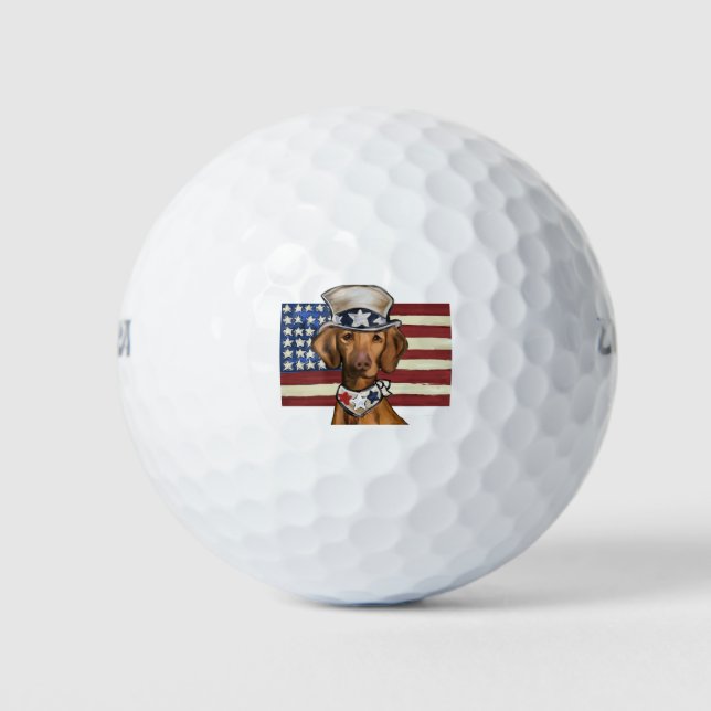 Balles De Golf Vizsla 4 juillet (Devant)