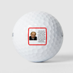 Balles De Golf Vladimir Poutine