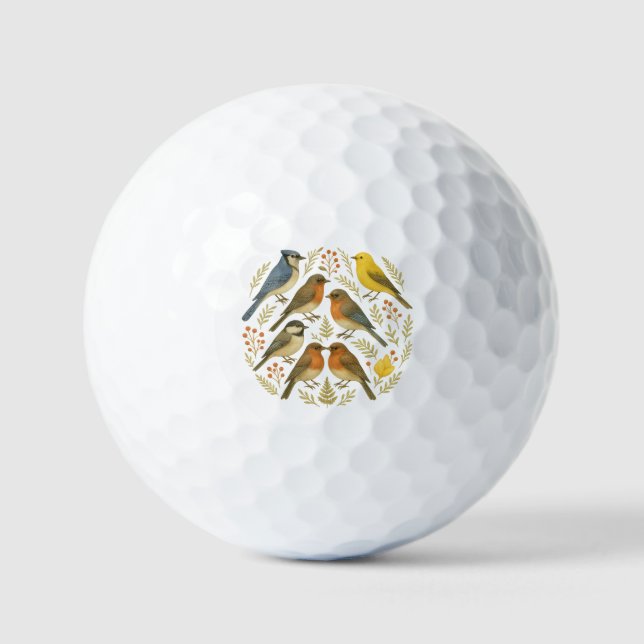 Balles De Golf Vogel-Mandala (Recto)