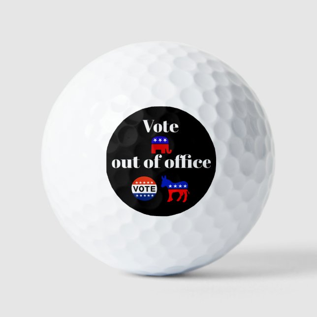 Balles De Golf Vote des républicains au bureau de golf (Recto)