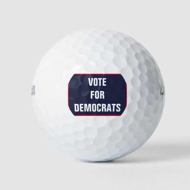 Balles De Golf Vote pour les élections démocrates de 2020 (Devant)