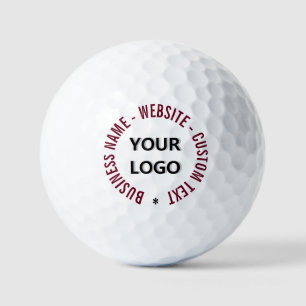 Balles De Golf Votre entreprise Logo Texte Timbres Golf Balls Mod