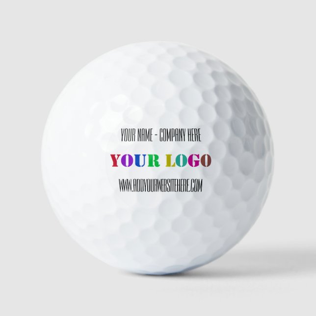 Balles De Golf Votre logo d'entreprise Stamps texte personnalisé  (Recto)