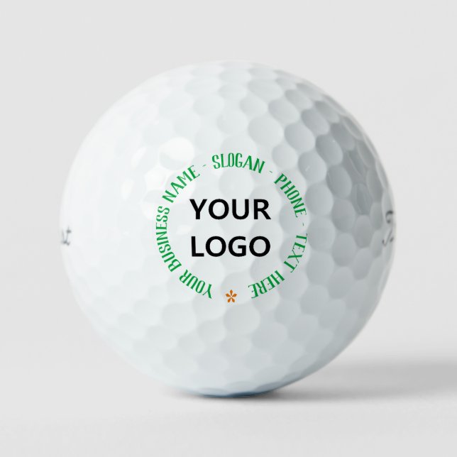 Balles De Golf Votre logo d'entreprise Texte personnalisé Boules  (Recto)