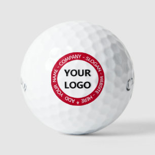 Balles De Golf Votre Logo Texte Personnalisé Promotionnel Timbre