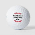 Votre nom Custom Lost Golf Ball