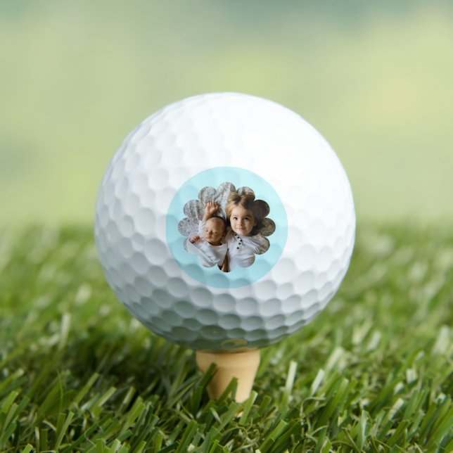 Balles De Golf Votre photo personnalisée en fleurs (T-shirt Insitu)