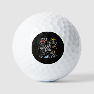 Balles De Golf Votre voie est meilleure Citation chrétienne Jésus