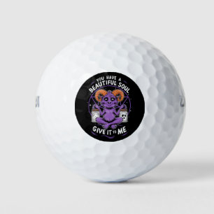 Balles De Golf Vous avez une belle âme Satanic Baphomet