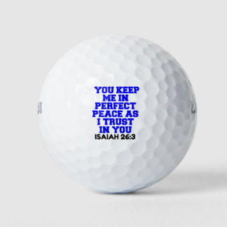 BALLES DE GOLF VOUS ME GARDEZ EN PAIX PARFAITE COMME JE VOUS FAIS