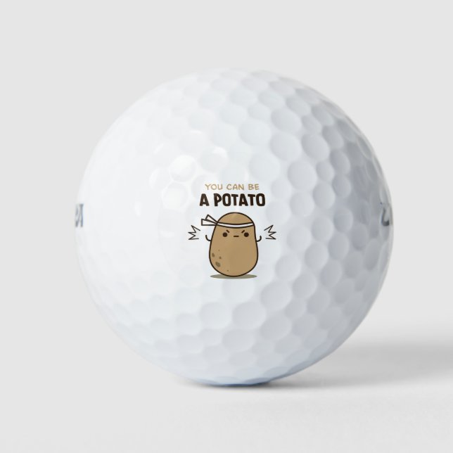 Balles De Golf Vous pouvez être une pomme de terre (Devant)