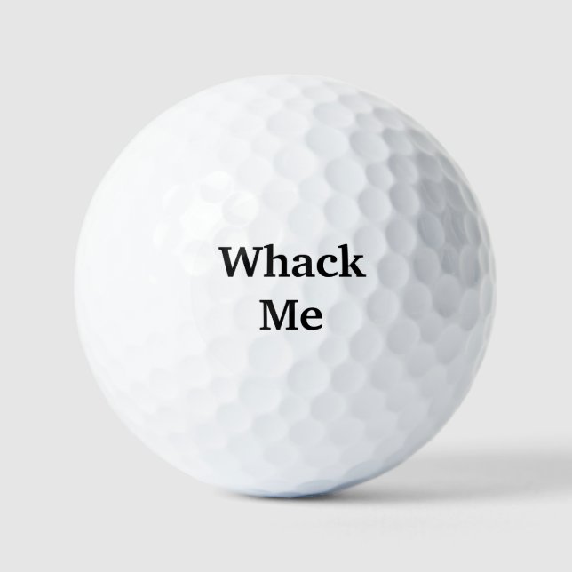 Balles De Golf Whack Me Golf Balls (Recto)