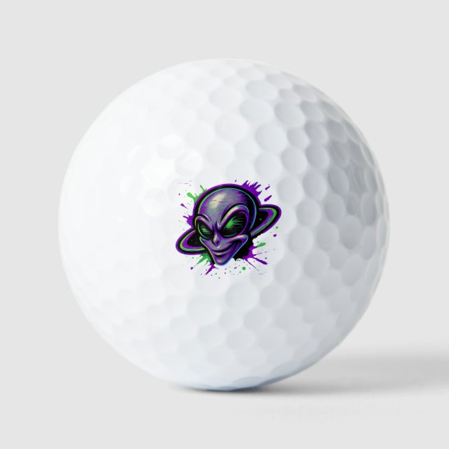 Balles De Golf Wicked Shot Alien (Recto)