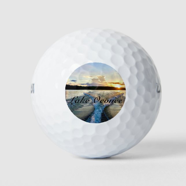 Balles De Golf Wilson 500 Golf Ball avec Lake Oconee Photo Design (Devant)
