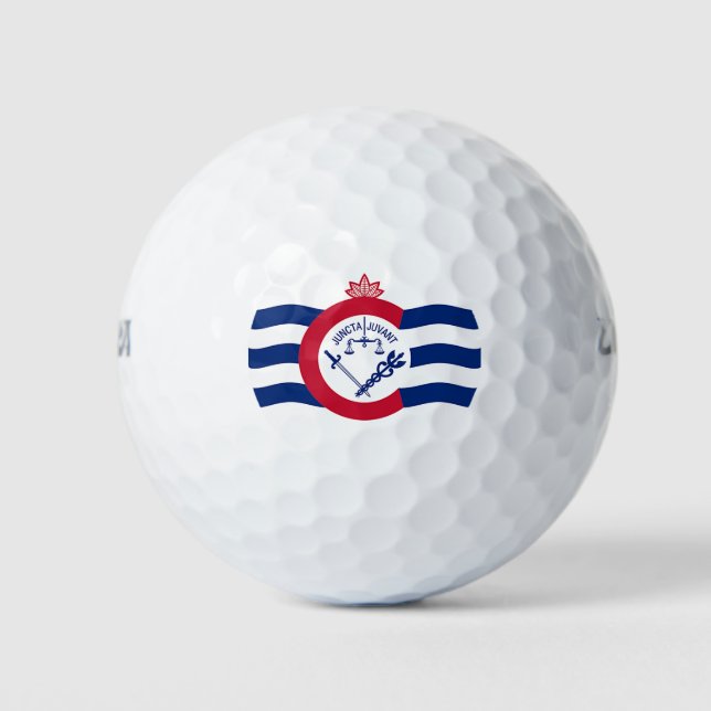 Balles De Golf Wilson Golf Ball avec drapeau de Cincinnati (Devant)