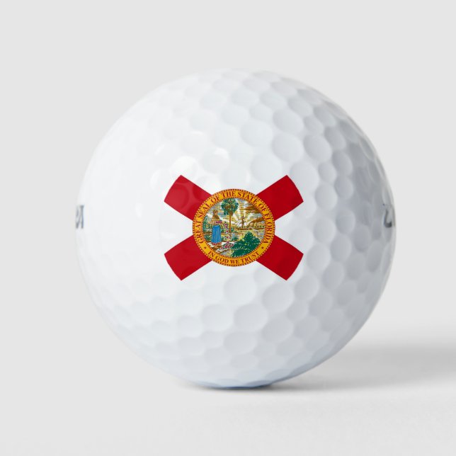 Balles De Golf Wilson Golf Ball avec drapeau de Floride, USA (Devant)