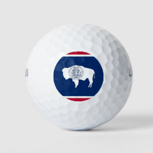 Balles De Golf Wilson Golf Ball avec drapeau de l'État du Wyoming