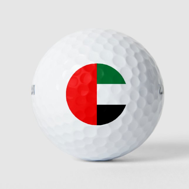 Balles De Golf Wilson Golf Ball avec drapeau des EAU (Devant)