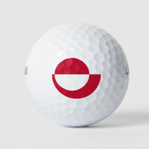 Balles De Golf Wilson Golf Ball avec drapeau du Groenland