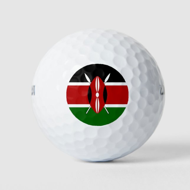 Balles De Golf Wilson Golf Ball avec drapeau du Kenya (Devant)