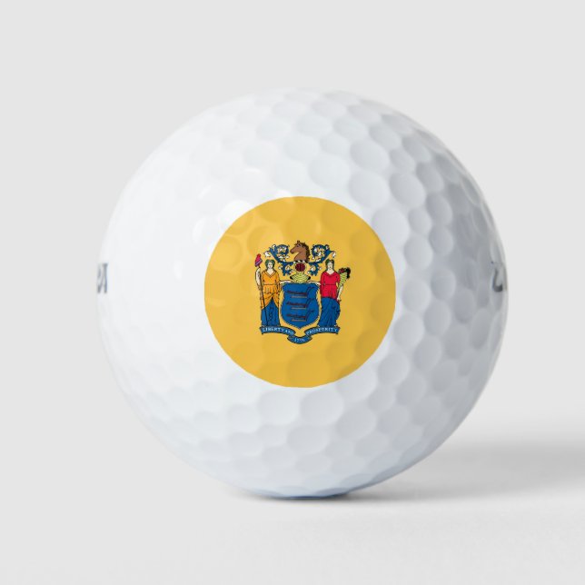 Balles De Golf Wilson Golf Ball avec drapeau du New Jersey, USA (Devant)